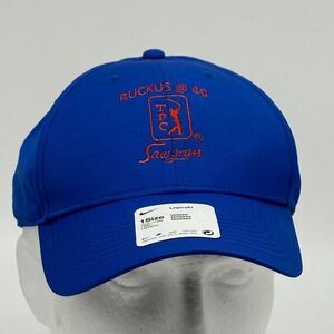 Nike Dri-Fit Legacy 91‎ Hats Unisex OSFA Blue Embroidered Strapback Golf Cap NEW